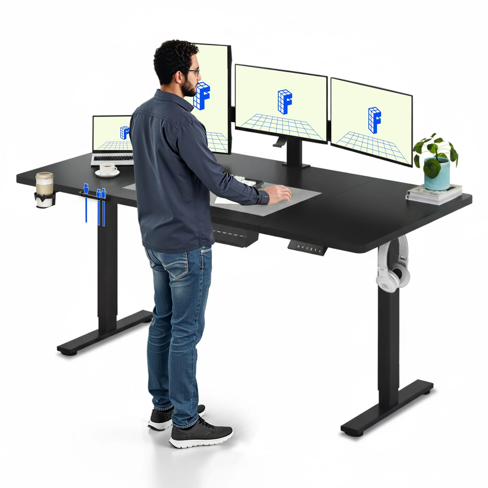 Escritorio FLEXISPOT Elevable 180x80cm